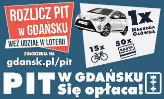 Banner "Rozlicz PIT w Gdańsku"